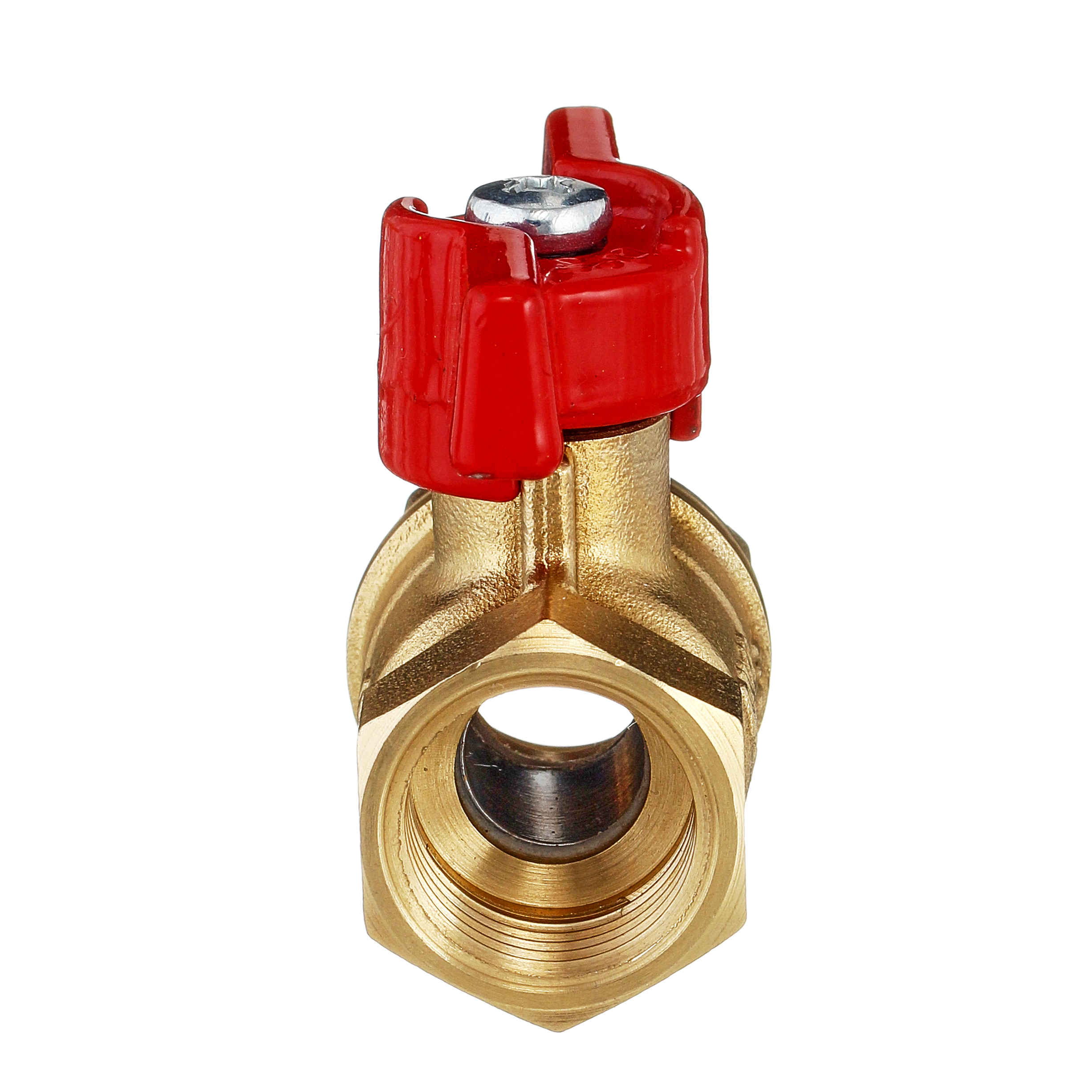 Кран шаровый латунныйБАЗ  11б27п1 вода ВР/ВР Ду 20 (3/4") Ру 40 бабочка 