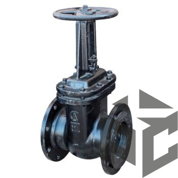 Задвижка чугунная параллельная 30ч6бр Ду 300 Ру 10 (Семёнов) от производителя "Рускон"