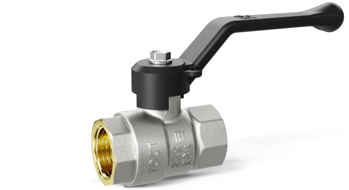 Кран шаровый латунныйLD Pride  вода ВР/ВР Ду 15 (1/2") Ру 40 рычаг 