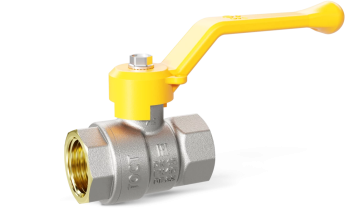 Кран шаровый латунныйLD Pride  газ ВР/ВР Ду 40 (1 1/2") Ру 25 рычаг 