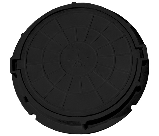 Люк полимер-песчаный Ду750 (25т) черный