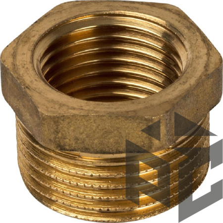Футорка латунь НР/ВР Ду 32x40 (1 1/2"х1 1/4") от производителя "Рускон"